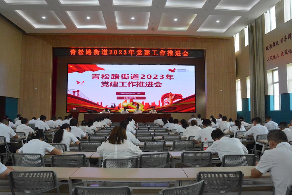 青松路街道召开2023年上半年党建工作现场推进会