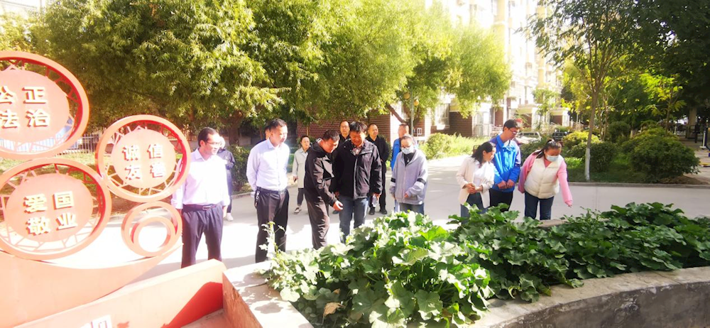 金银川路街道召开文明城市创建现场 观摩暨推进会