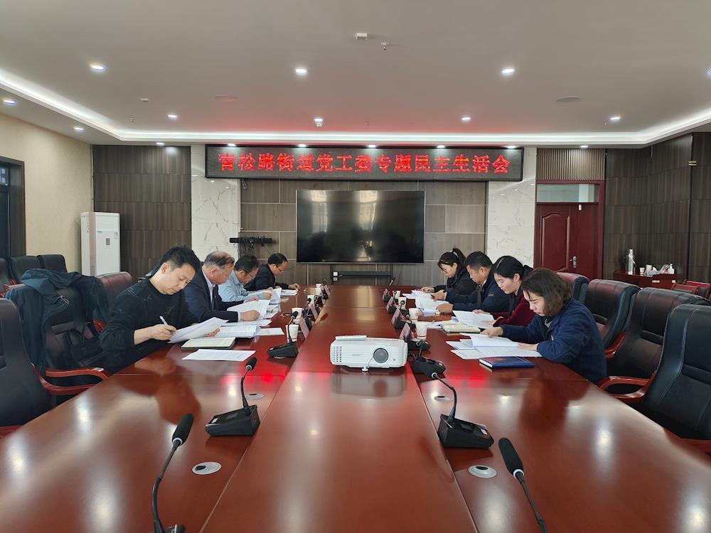 青松路街道党工委召开学习贯彻习近平新时代中国特色社会主义思想主题教育专题民主生活会