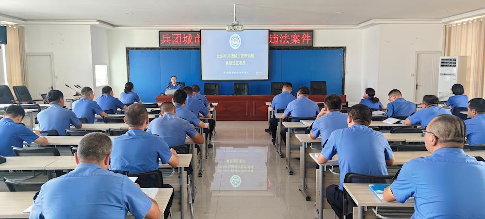 城管执法支队组织开展行政执法典型案例学习培训
