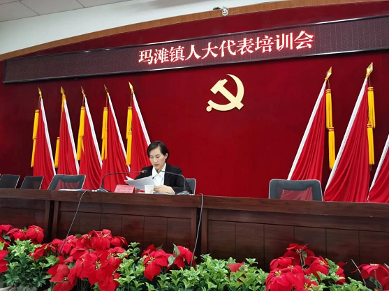 七团玛滩镇召开人大代表培训会